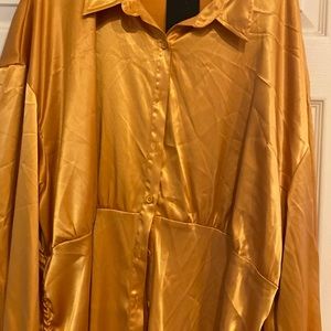 Boho Plus Dress - Gold Size 22 New Never Worn.